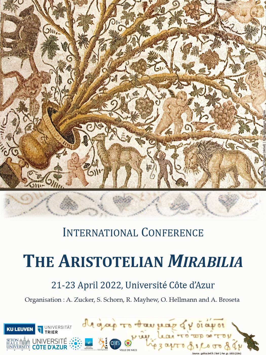 Call for Papers Aristotelian Mirabilia